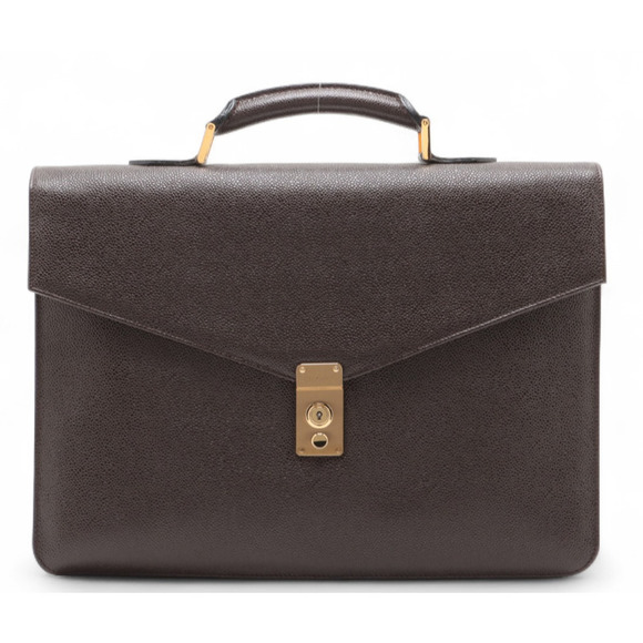 Chanel Brown Calfskin briefcase - Picture 1 of 10